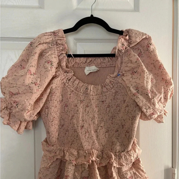 Tuckernuck Hyacinth House Pink Floral Smocked Marie Mini Dress - Picture 4 of 6